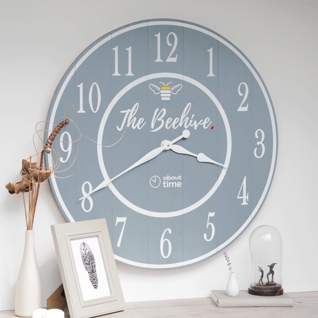 Extra Large Personalised Logo Wooden Wall Clock