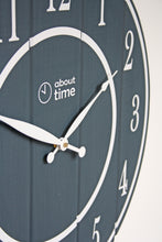 Load image into Gallery viewer, Large Wooden Wall Clock in Slate Grey - Ask about personalisation