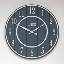 Load image into Gallery viewer, Large Wooden Wall Clock in Slate Grey - Ask about personalisation