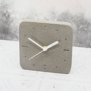 Square Concrete Wall Clock