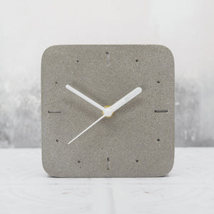 Square Concrete Wall Clock
