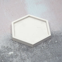 Load image into Gallery viewer, Hexagonal Concrete Jewellery/Planter Tray