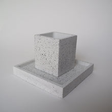 Load image into Gallery viewer, Square Concrete Mini Pot &amp; Tray