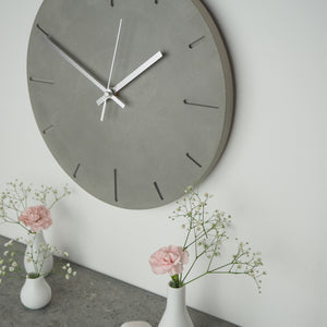 Medium Round Concrete Wall Clock