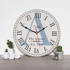 Extra Large Personalised Logo Wooden Wall Clock
