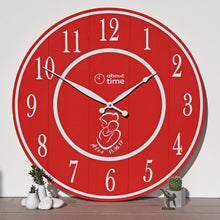 Load image into Gallery viewer, Extra Large Personalised Logo Wooden Wall Clock