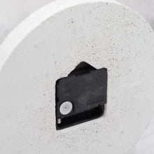 Load image into Gallery viewer, Jesmonite Round Wall Clock in Silver-Grey Granite